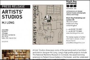 Architectural Book: Artists’ Studios MJ Long