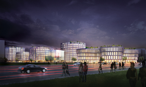 Central Business District at Shangha Hongqiao Airport / by MVRDV 