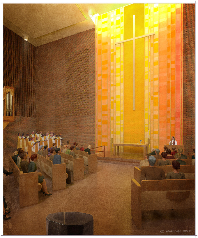 Redevelopment of Gethsemane Lutheran Church in Seattle by Jim Olson, of Olson Kundig Architects